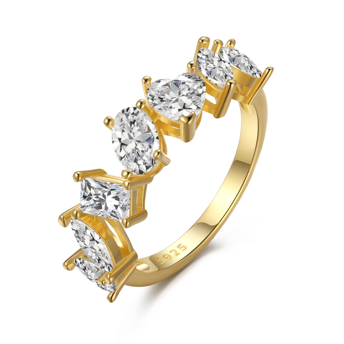 [Max Jewelry ]Delicate Multi Cut Ring