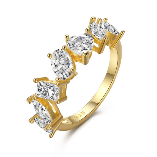 [Max Jewelry ]Delicate Multi Cut Ring