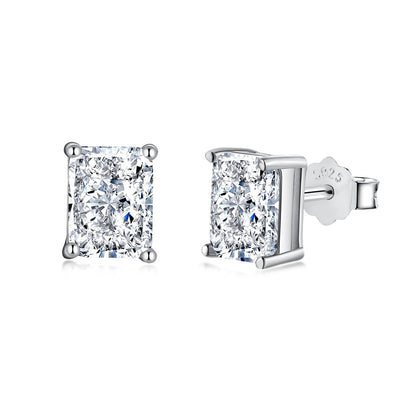[Max Jewelry ]Radiant Luxurious Princess Cut Daily Earrings