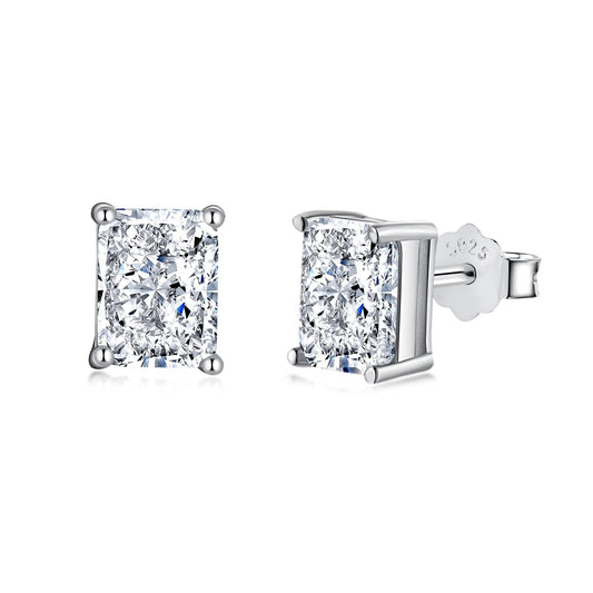 [Max Jewelry ]Radiant Luxurious Princess Cut Daily Earrings