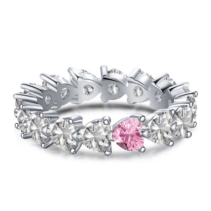 [Max Jewelry ]0.25 Carat Radiant Romance Heart Cut Lover Ring