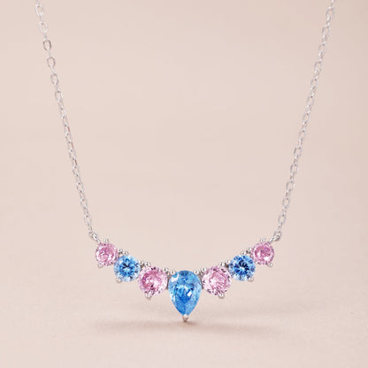 [Max Jewelry ]Dainty Colorful Heart Necklace