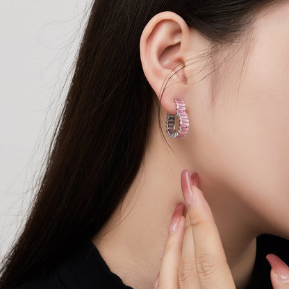 [Max Jewelry ]Radiant Heart Cutout Earrings