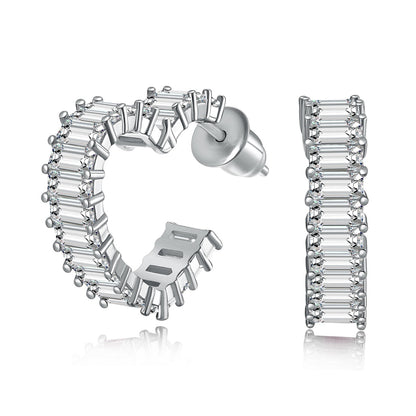 [Max Jewelry ]Radiant Heart Cutout Earrings