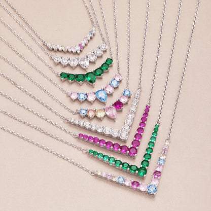 [Max Jewelry ]Dazzling Rainbow Necklace