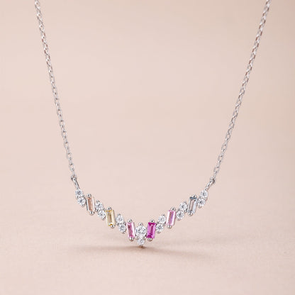 [Max Jewelry ]Dazzling Rainbow Necklace
