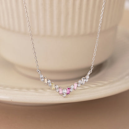 [Max Jewelry ]Dazzling Rainbow Necklace