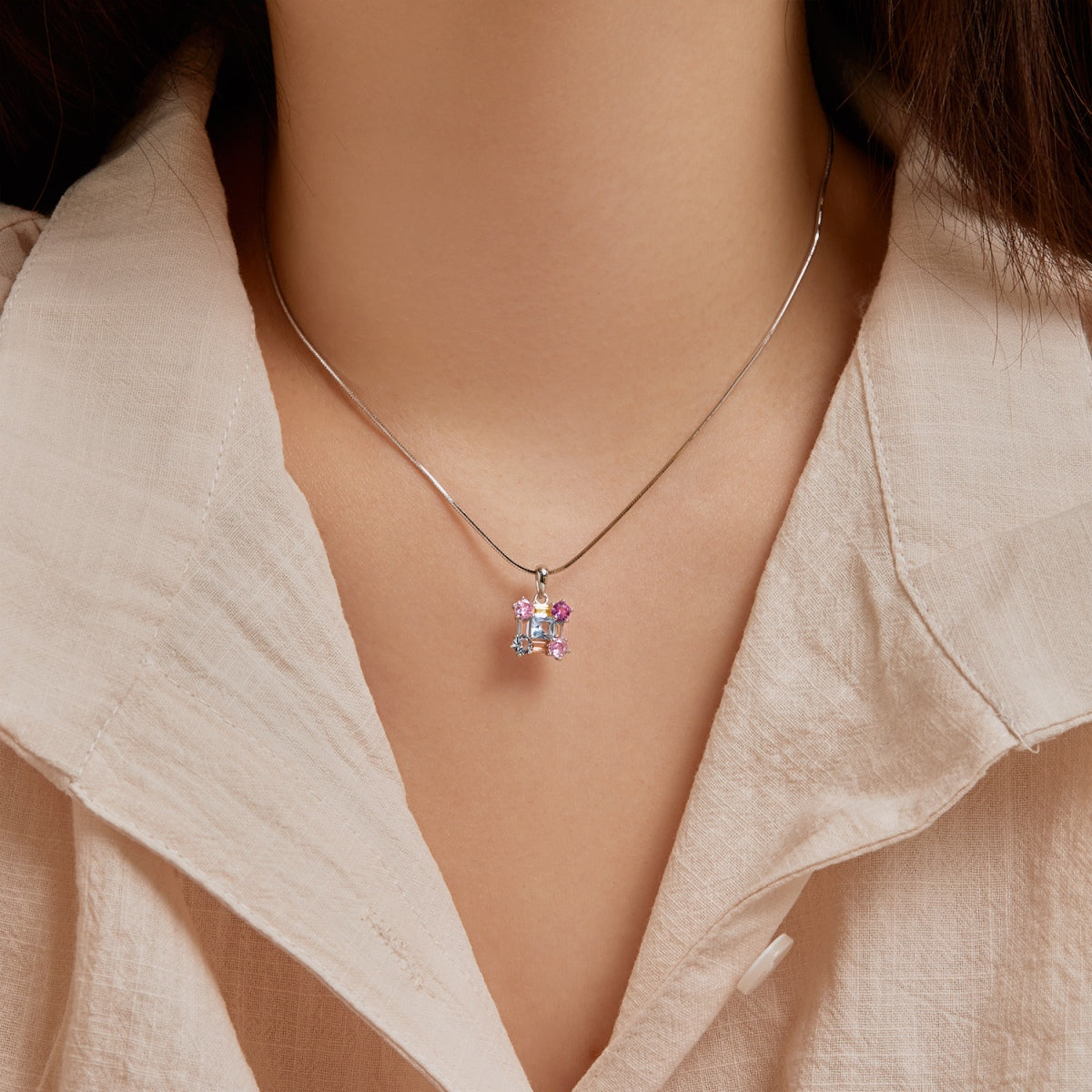 [Max Jewelry ]Gorgeous Multi Colorful Necklace
