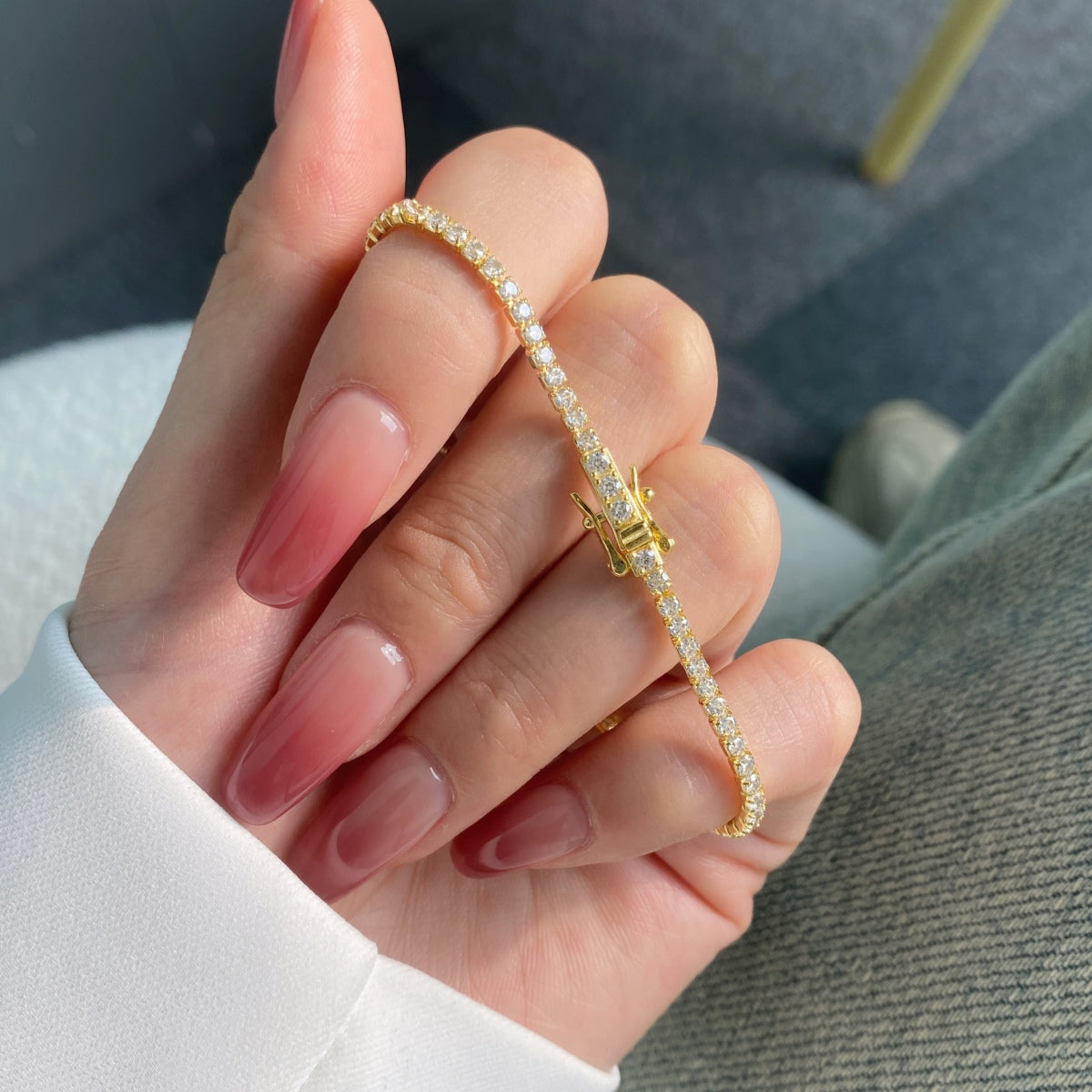 [Max Jewelry ]Radiant Colorful Round Cut Party Bracelet