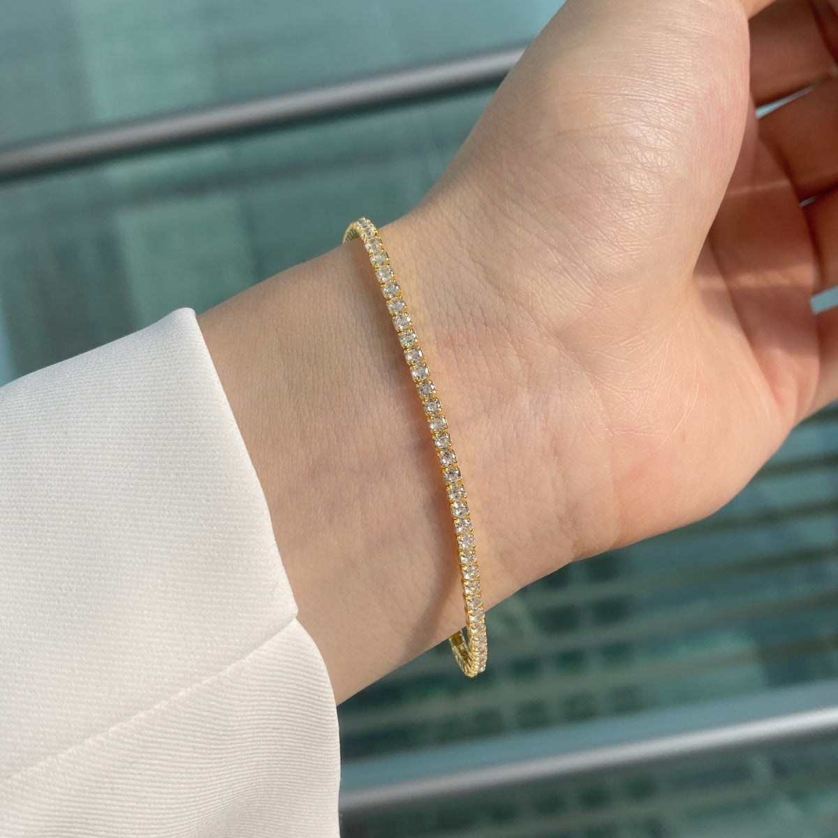[Max Jewelry ]Radiant Colorful Round Cut Party Bracelet