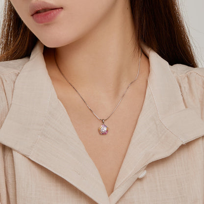 [Max Jewelry ]Charming Flower Colorful Necklace