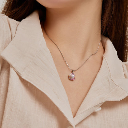 [Max Jewelry ]Charming Flower Colorful Necklace