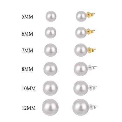 [Max Jewelry ]Delicate Pearl Earrings