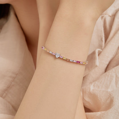 [Max Jewelry ]Delicate Romantic Heart Shape Lover Bracelet