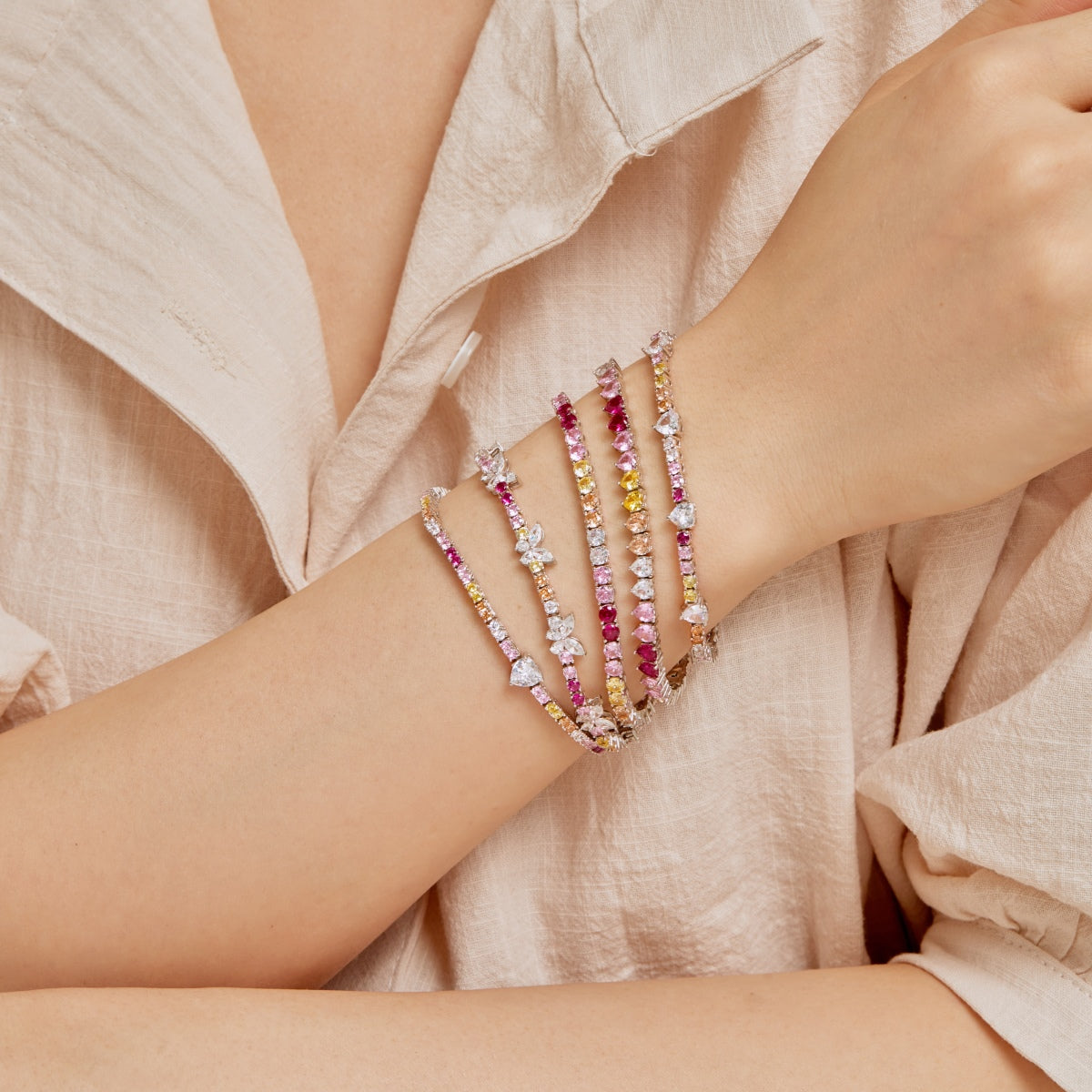 [Max Jewelry ]Delicate Romantic Heart Shape Lover Bracelet