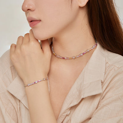 [Max Jewelry ]Delicate Romantic Heart Shape Lover Bracelet