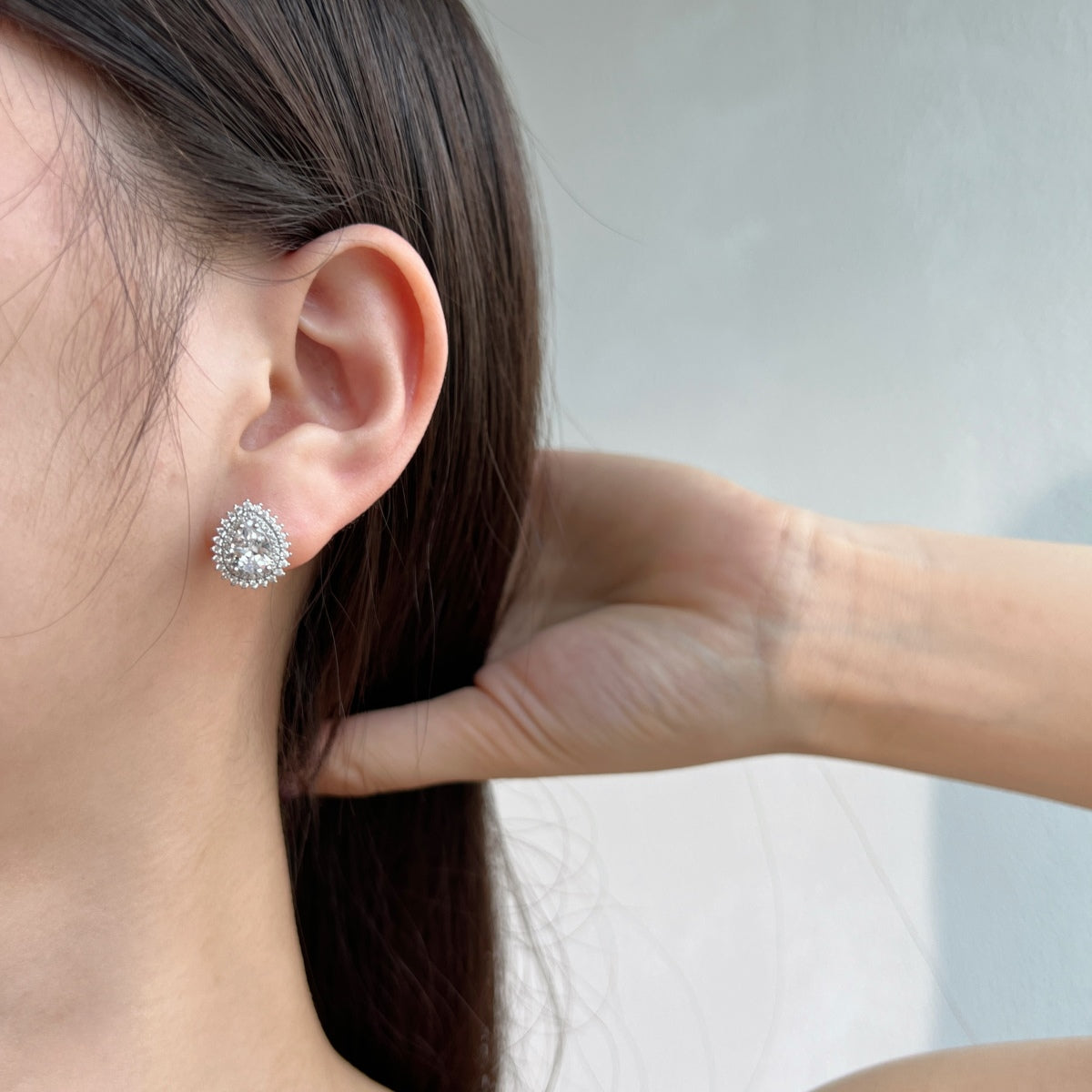 [Max Jewelry ]Delicate Gorgeous Pear Cut Daily Earrings