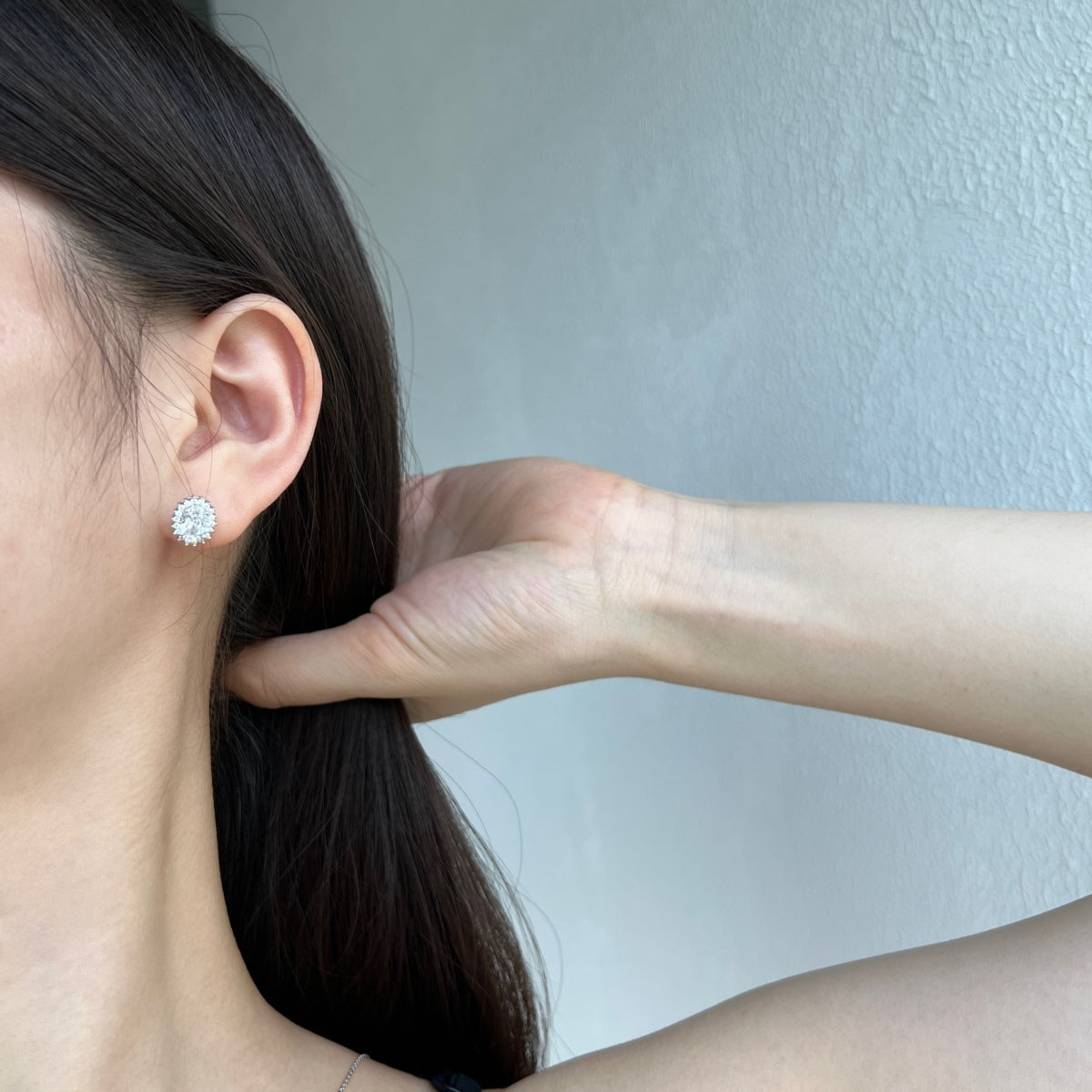 [Max Jewelry ]Delicate Radiant Oval Cut Daily Earrings