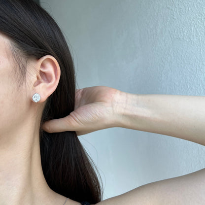 [Max Jewelry ]Delicate Radiant Oval Cut Daily Earrings