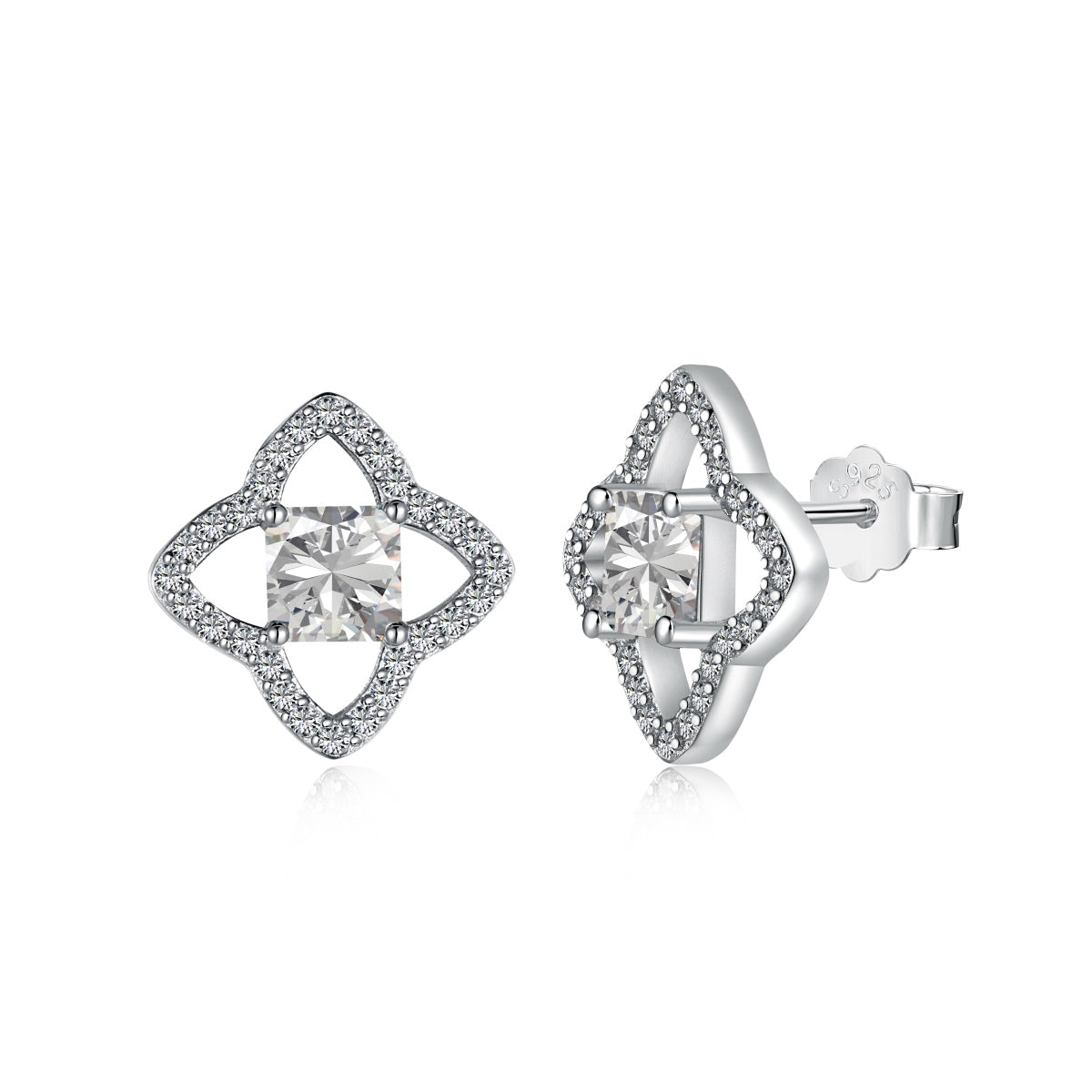 [Max Jewelry ]Elegant Star Shape Princess Cut Daily Earrings