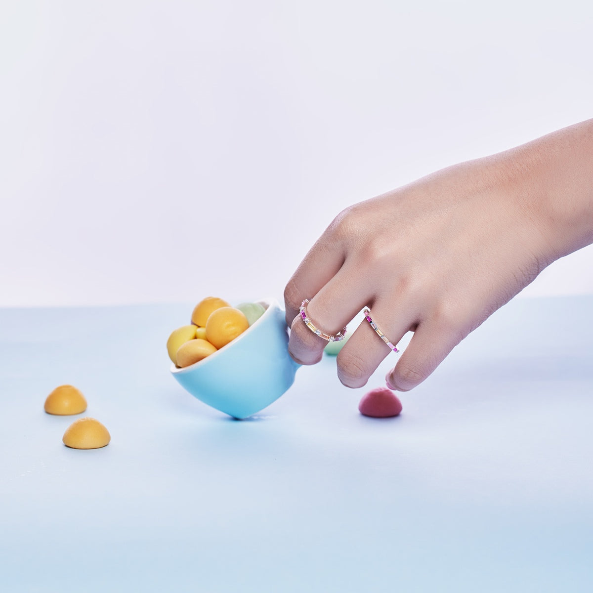 [Max Jewelry ]Lively In Shades Elegant Radiant Cut Daily Ring