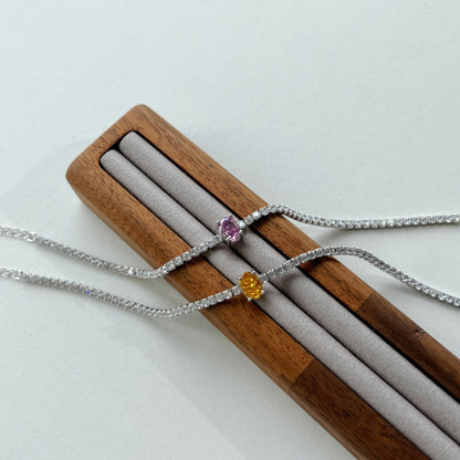 [Max Jewelry ]0.75 Carat Exquisite Oval Cut Daily Bracelet