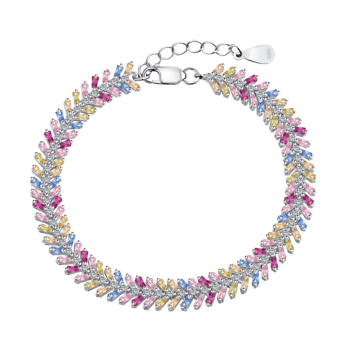 [Max Jewelry ]Dainty Radiant Emerald Cut Daily Bracelet
