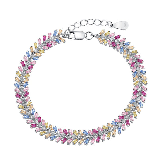 [Max Jewelry ]Dainty Radiant Emerald Cut Daily Bracelet