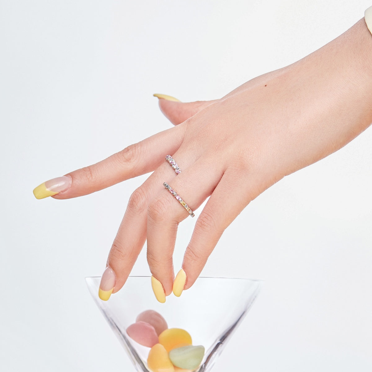 [Max Jewelry ]Charming Colorful Round Cut Daily Ring
