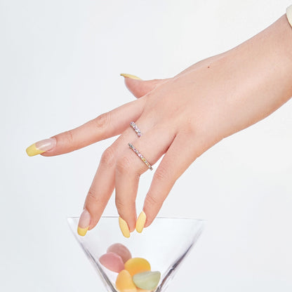 [Max Jewelry ]Charming Colorful Round Cut Daily Ring