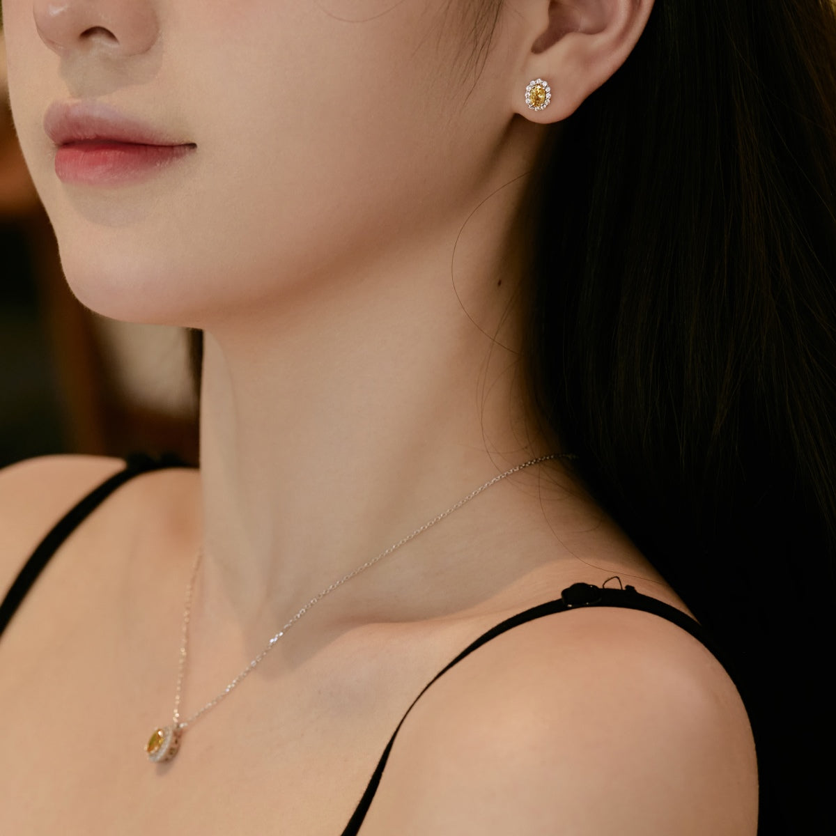 [Max Jewelry ]Delicate Unique Oval Cut Daily Earrings