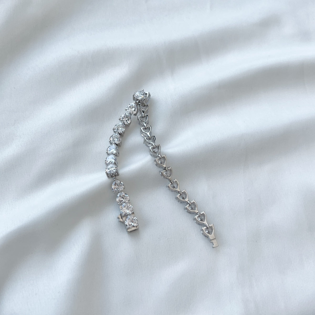 [Max Jewelry ]0.75 Carat Elegant Romantic Heart Shape Lover Bracelet
