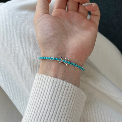[Max Jewelry ]Dainty Charming Round Cut Tennis Bracelet