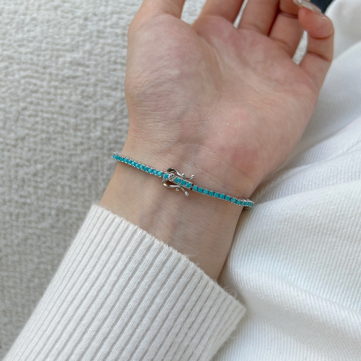 [Max Jewelry ]Dazzling Exquisite Round Cut Daily Bracelet