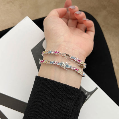 [Max Jewelry ]Ornate Sparkling Multi Cut Party Bracelet