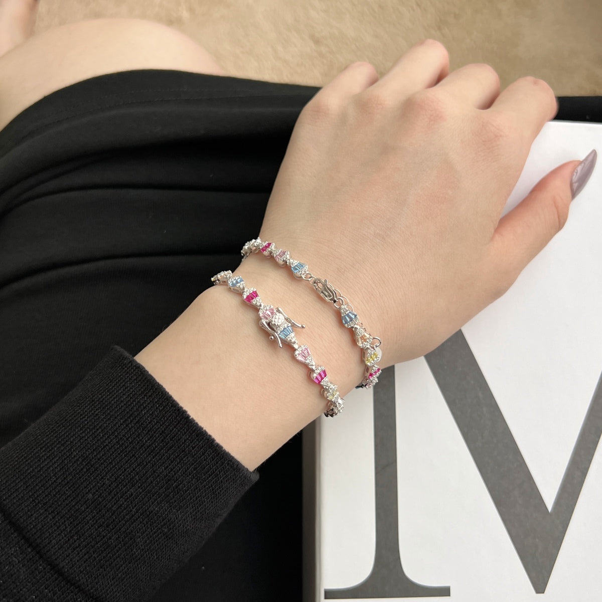 [Max Jewelry ]Radiant Water Drop Shape Daily Bracelet