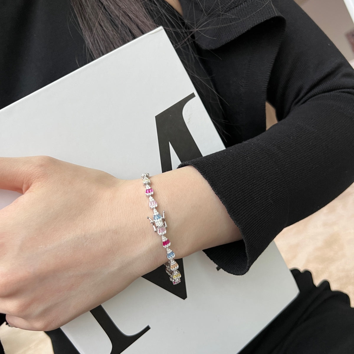[Max Jewelry ]Radiant Water Drop Shape Daily Bracelet