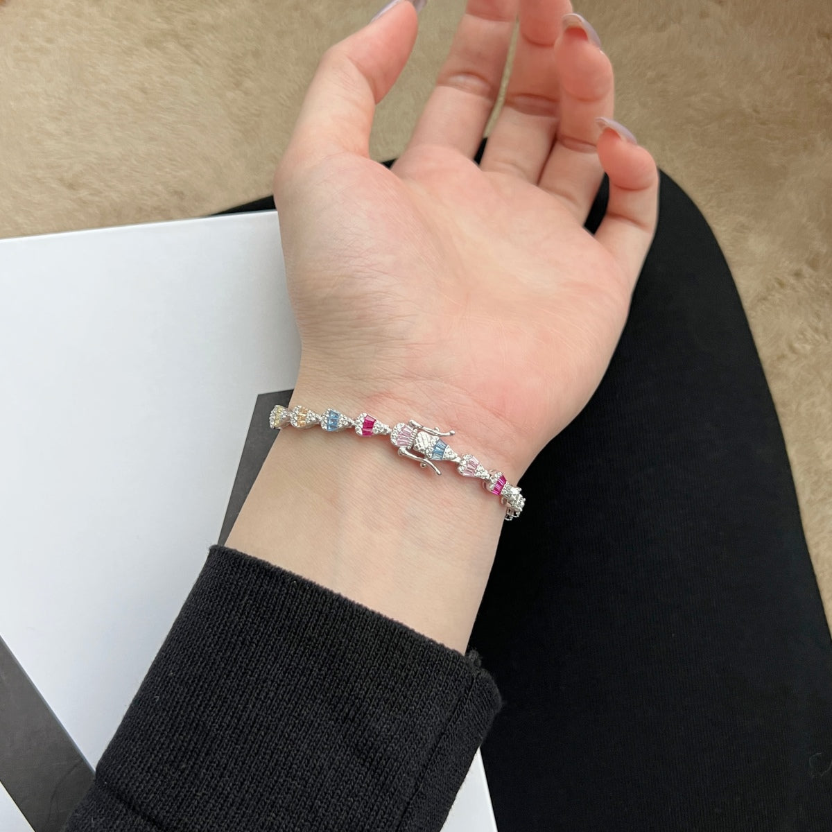 [Max Jewelry ]Radiant Water Drop Shape Daily Bracelet