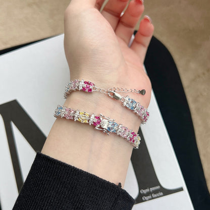 [Max Jewelry ]Delicate Colorful Multi Cut Party Bracelet
