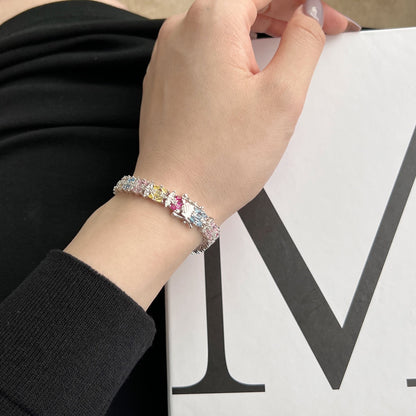 [Max Jewelry ]Delicate Colorful Multi Cut Party Bracelet