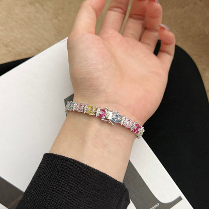 [Max Jewelry ]Delicate Colorful Multi Cut Party Bracelet