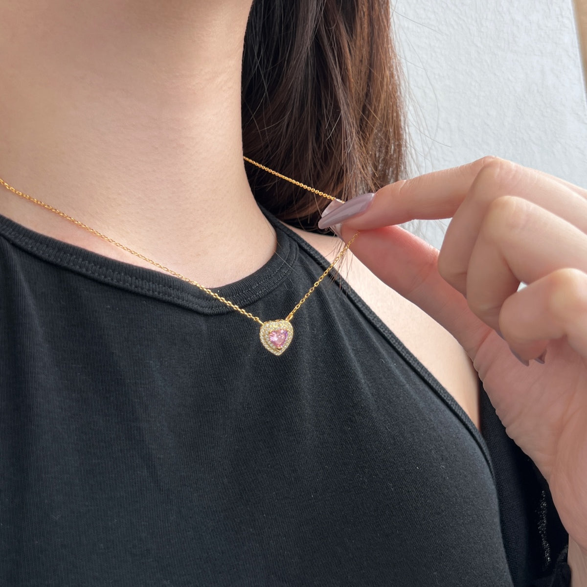 [Max Jewelry ]Exquisite Heart Shape Necklace