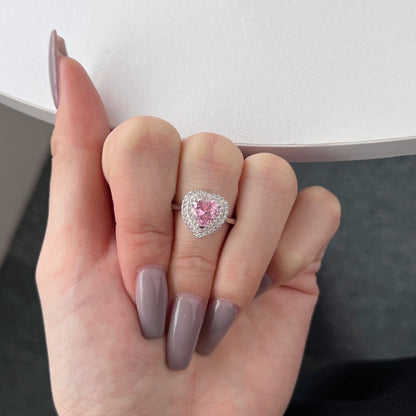 [Max Jewelry ]Delicate Ebullient Heart Shape Wedding Ring