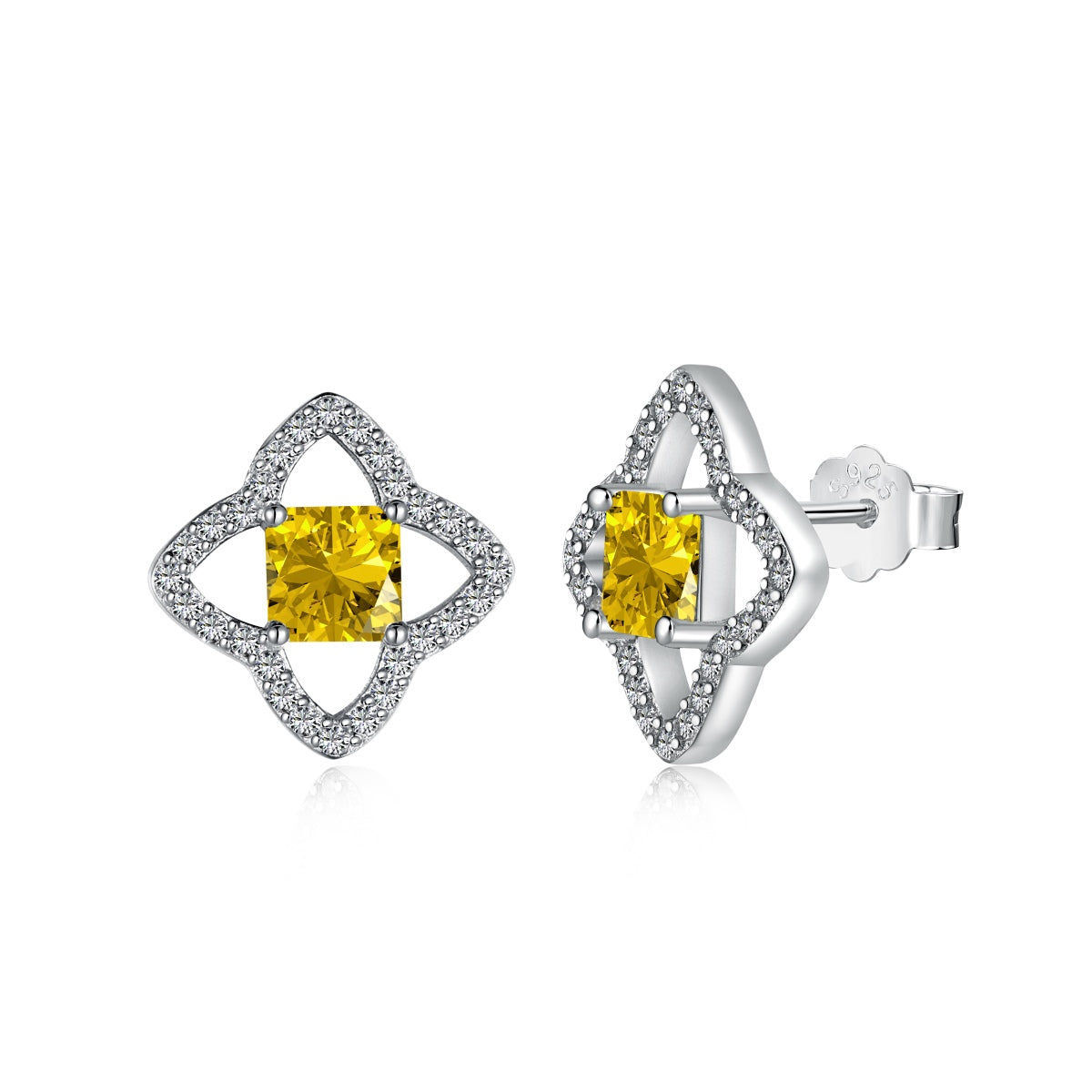 [Max Jewelry ]Elegant Star Shape Princess Cut Daily Earrings