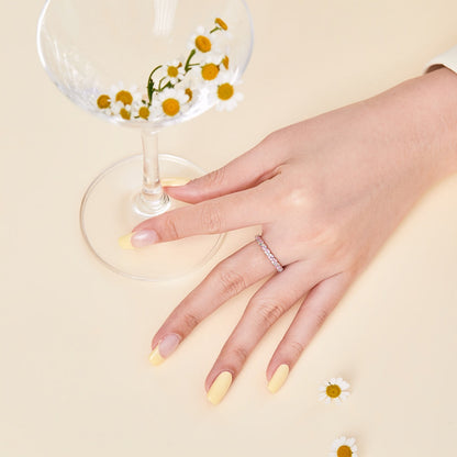 [Max Jewelry ]Dainty Ebullient Round Cut Daily Ring