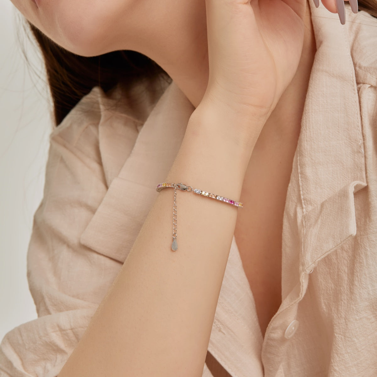 [Max Jewelry ]Delicate Romantic Heart Shape Lover Bracelet