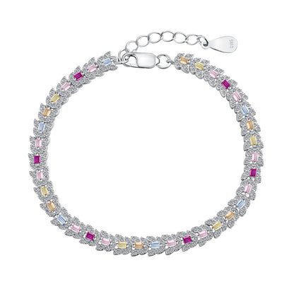 [Max Jewelry ]Delicate Colorful Multi Cut Daily Bracelet