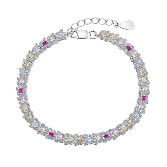 [Max Jewelry ]Delicate Colorful Multi Cut Daily Bracelet