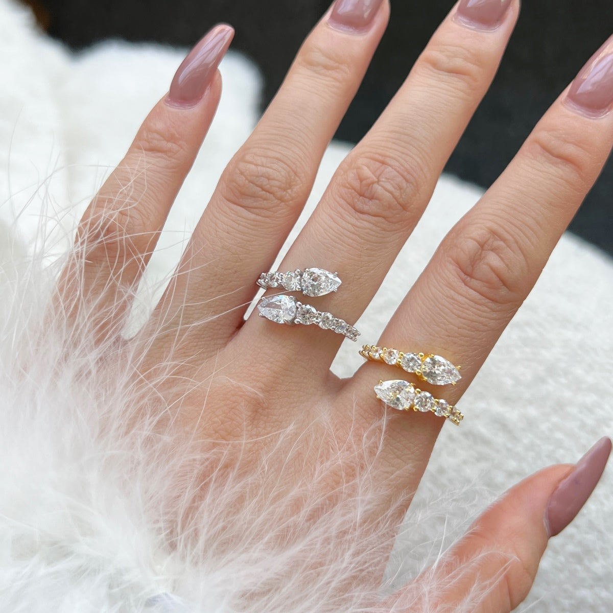 [Max Jewelry ]Delicate Lively Snake Shape Daily Ring