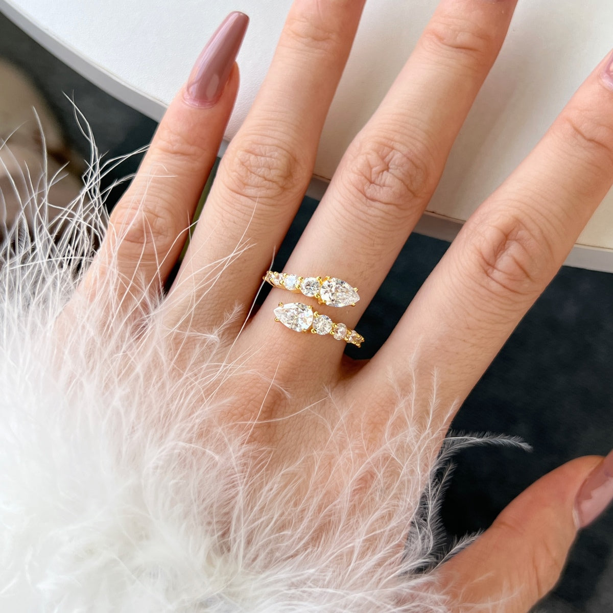 [Max Jewelry ]Delicate Lively Snake Shape Daily Ring